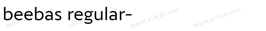 beebas regular字体转换